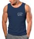 Herren Tank-Top Polygon Design Print Bär Natur Outdoor Fashion Streetstyle Muskelshirt Neverless®preview