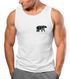 Herren Tank-Top Polygon Design Print Bär Natur Outdoor Fashion Streetstyle Muskelshirt Neverless®preview