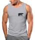 Herren Tank-Top Polygon Design Print Bär Natur Outdoor Fashion Streetstyle Muskelshirt Neverless®preview