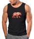 Herren Tank-Top Polygon Grafik Bär Outdoor Motive Printshirt Natur Muskelshirt Neverless®preview