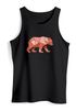 Herren Tank-Top Polygon Grafik Bär Outdoor Motive Printshirt Natur Muskelshirt Neverless®preview