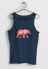 Herren Tank-Top Polygon Grafik Bär Outdoor Motive Printshirt Natur Muskelshirt Neverless®preview