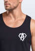 Herren Tank-Top Print Aufdruck Alpha Superhero Gym Anarchy Badge Logo Muskelshirt Neverless®preview