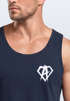 Herren Tank-Top Print Aufdruck Alpha Superhero Gym Anarchy Badge Logo Muskelshirt Neverless®preview