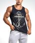 Herren Tank-Top Print Aufdruck Anker Kompass Motiv Maritim Meer Fashion StreetstyleMuskelshirt Neverless®preview