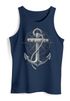 Herren Tank-Top Print Aufdruck Anker Kompass Motiv Maritim Meer Fashion StreetstyleMuskelshirt Neverless®preview