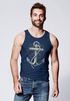 Herren Tank-Top Print Aufdruck Anker Kompass Motiv Maritim Meer Fashion StreetstyleMuskelshirt Neverless®preview