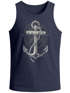 Herren Tank-Top Print Aufdruck Anker Kompass Motiv Maritim Meer Fashion StreetstyleMuskelshirt Neverless®preview