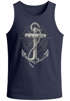 Herren Tank-Top Print Aufdruck Anker Kompass Motiv Maritim Meer Fashion StreetstyleMuskelshirt Neverless®preview