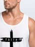 Herren Tank-Top Print Aufdruck Kreuz Cross Faith Glaube Trend-Motiv Techwear Fashion Streetstyle Muskelshirt Neverless®preview