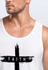 Herren Tank-Top Print Aufdruck Kreuz Cross Faith Glaube Trend-Motiv Techwear Fashion Streetstyle Muskelshirt Neverless®preview