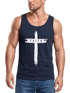 Herren Tank-Top Print Aufdruck Kreuz Cross Faith Glaube Trend-Motiv Techwear Fashion Streetstyle Muskelshirt Neverless®preview