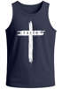 Herren Tank-Top Print Aufdruck Kreuz Cross Faith Glaube Trend-Motiv Techwear Fashion Streetstyle Muskelshirt Neverless®preview