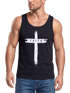 Herren Tank-Top Print Aufdruck Kreuz Cross Faith Glaube Trend-Motiv Techwear Fashion Streetstyle Muskelshirt Neverless®preview