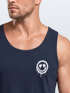 Herren Tank-Top Print Aufdruck Motiv Drip Face Drippy Smile Herz-Augen Lächeln Graffiti Fashion Streetstyle Muskelshirt Neverless®preview