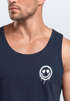 Herren Tank-Top Print Aufdruck Motiv Drip Face Drippy Smile Herz-Augen Lächeln Graffiti Fashion Streetstyle Muskelshirt Neverless®preview