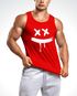 Herren Tank-Top Print Bedruckt Aufdruck Creepy Smile Verücktes Lächeln Sneaky Muskelshirt Muscle Shirt Neverless®preview