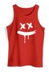 Herren Tank-Top Print Bedruckt Aufdruck Creepy Smile Verücktes Lächeln Sneaky Muskelshirt Muscle Shirt Neverless®preview