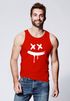 Herren Tank-Top Print Bedruckt Aufdruck Creepy Smile Verücktes Lächeln Sneaky Muskelshirt Muscle Shirt Neverless®preview