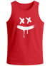 Herren Tank-Top Print Bedruckt Aufdruck Creepy Smile Verücktes Lächeln Sneaky Muskelshirt Muscle Shirt Neverless®preview