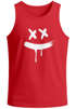 Herren Tank-Top Print Bedruckt Aufdruck Creepy Smile Verücktes Lächeln Sneaky Muskelshirt Muscle Shirt Neverless®preview