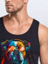Herren Tank-Top Print California Bulldog Musik Kunst Motiv DJ Muskelshirt Neverless®preview