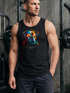 Herren Tank-Top Print California Bulldog Musik Kunst Motiv DJ Muskelshirt Neverless®preview