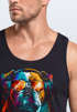 Herren Tank-Top Print California Bulldog Musik Kunst Motiv DJ Muskelshirt Neverless®preview