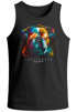 Herren Tank-Top Print California Bulldog Musik Kunst Motiv DJ Muskelshirt Neverless®preview