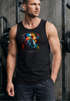Herren Tank-Top Print California Bulldog Musik Kunst Motiv DJ Muskelshirt Neverless®preview