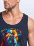 Herren Tank-Top Print California Bulldog Musik Kunst Motiv DJ Muskelshirt Neverless®preview