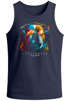 Herren Tank-Top Print California Bulldog Musik Kunst Motiv DJ Muskelshirt Neverless®preview