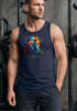 Herren Tank-Top Print California Bulldog Musik Kunst Motiv DJ Muskelshirt Neverless®preview