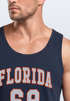 Herren Tank-Top Print Florida 86 Trikot College Style Basketball Sport Muskelshirt Neverless®preview