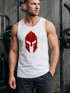 Herren Tank-Top Print Sparta-Helm Aufdruck Gladiator Krieger Warrior Spartaner Gym Fitness Muskelshirt Neverless®preview