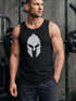 Herren Tank-Top Print Sparta-Helm Aufdruck Gladiator Krieger Warrior Spartaner Gym Fitness Muskelshirt Neverless®preview