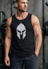 Herren Tank-Top Print Sparta-Helm Aufdruck Gladiator Krieger Warrior Spartaner Gym Fitness Muskelshirt Neverless®preview