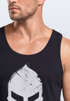 Herren Tank-Top Print Sparta-Helm Aufdruck Gladiator Krieger Warrior Spartaner Gym Fitness Muskelshirt Neverless®preview