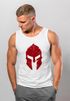 Herren Tank-Top Print Sparta-Helm Aufdruck Gladiator Krieger Warrior Spartaner Gym Fitness Muskelshirt Neverless®preview