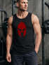 Herren Tank-Top Print Sparta-Helm Aufdruck Gladiator Krieger Warrior Spartaner Gym Fitness Muskelshirt Neverless®preview