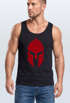 Herren Tank-Top Print Sparta-Helm Aufdruck Gladiator Krieger Warrior Spartaner Gym Fitness Muskelshirt Neverless®preview