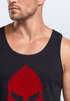 Herren Tank-Top Print Sparta-Helm Aufdruck Gladiator Krieger Warrior Spartaner Gym Fitness Muskelshirt Neverless®preview