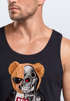Herren Tank-Top Print Teddy Bär I'll bear back Meme Parodie Spruch Techwear Fashion Streetstyle Muskelshirt Neverless®preview