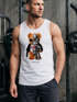 Herren Tank-Top Print Teddy Bär I'll bear back Meme Parodie Spruch Techwear Fashion Streetstyle Muskelshirt Neverless®preview