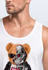 Herren Tank-Top Print Teddy Bär I'll bear back Meme Parodie Spruch Techwear Fashion Streetstyle Muskelshirt Neverless®preview