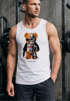 Herren Tank-Top Print Teddy Bär I'll bear back Meme Parodie Spruch Techwear Fashion Streetstyle Muskelshirt Neverless®preview