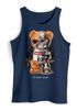 Herren Tank-Top Print Teddy Bär I'll bear back Meme Parodie Spruch Techwear Fashion Streetstyle Muskelshirt Neverless®preview