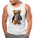 Herren Tank-Top Print Teddy Bär I'll bear back Meme Parodie Spruch Techwear Fashion Streetstyle Muskelshirt Neverless®preview