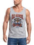 Herren Tank-Top Print Tiger Rosen Old School Retro Vintage Muskelshirt Neverless®preview
