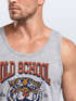 Herren Tank-Top Print Tiger Rosen Old School Retro Vintage Muskelshirt Neverless®preview
